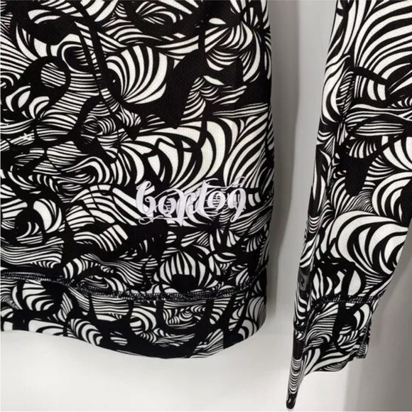 Burton Dry Ride 2 PC Leggings Top Girls Medium Black Abstract Snow Baselayer - Picture 2 of 7